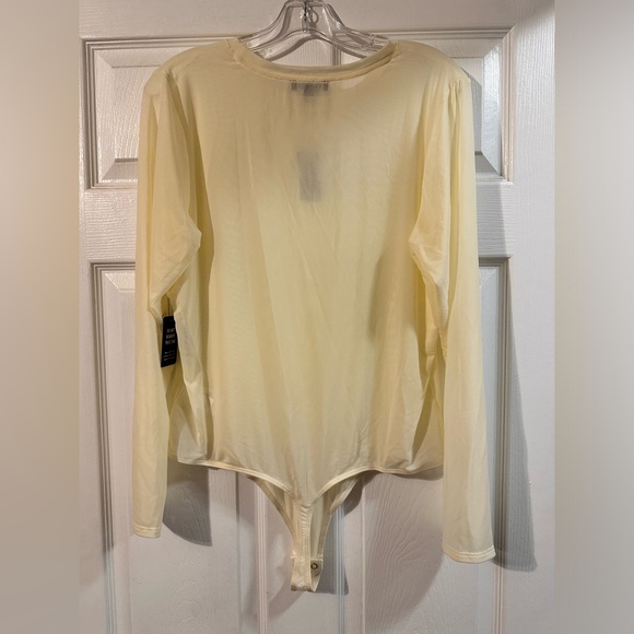 Express Sheer Long-sleeved Bodysuit - Picture 3 of 3